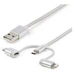 STARTECH.COM USB Lightning Kabel - USB-C Micro-B...