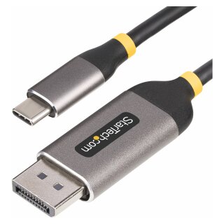 STARTECH.COM 3m USB-C DisplayPort Kabel/Adapter 8K 60Hz 4K 144Hz HDR10 USB C auf DP 1.4 Converter USB-C Videoadapter