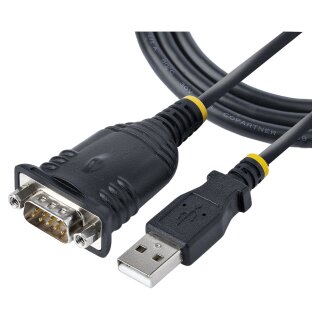 STARTECH.COM 1m USB to Serial Cable DB9 Male RS232 to USB Converter Prolific IC USB to Serial Adapter for Printer/Scanner/Switch