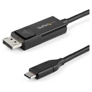STARTECH.COM 2m USB-C auf DisplayPort-Kabel - 4K 60Hz - USB-C-Adapter - Thunderbolt 3-kompatibel - bidirektional