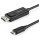 STARTECH.COM 2m USB-C auf DisplayPort-Kabel - 4K 60Hz - USB-C-Adapter - Thunderbolt 3-kompatibel - bidirektional