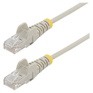 STARTECH.COM 10m Graues Schlankes CAT6-Ethernet-Kabel Snagless RJ45 LSZH 28AWG Reines Kupfer Patchkabel/Netzwerkkabel