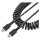 STARTECH.COM 20in 50cm USB C Charging Cable Coiled Heavy Duty Fast Charge & Sync USB-C Cable High Quality USB 2.0 Type-C Cable Black