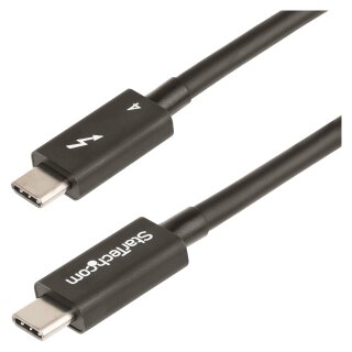 STARTECH.COM 1m Thunderbolt 4 Kabel 40Gbit/s 100W PD 4K/8K Video Intel-zertifiziert USB4/Thunderbolt 3/USB 3.2/USB C Kompatibel