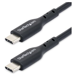STARTECH.COM 2m USB-C Ladekabel USB C Kabel USB-C 2.0 Laptop Ladekabel 60W 3A Power Delivery Schnellladekabel M/M