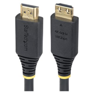 STARTECH.COM 1m High Speed HDMI Kabel mit Griffsteckern 4K 60Hz und 1440p 144Hz 18Gbps UHD HDMI Arc-eArc Kabel mit TPE-Mantel