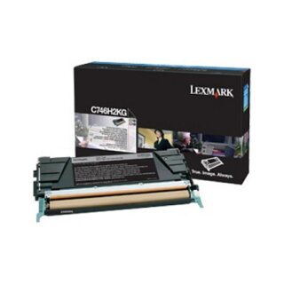 LEXMARK C746,C748 Toner schwarz Standardkapazitt 12.000 Seiten Corp. cartr.