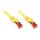 GoodConnections Patchkabel mit Rastnasenschutz, Cat. 6, S/FTP, PiMF, PVC, 250MHz, gelb, 0,25m,
