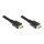 GoodConnections Anschlusskabel High-Speed-HDMI®-Kabel mit Ethernet, vergoldete Stecker, schwarz, 0,75m,