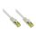 GoodConnections RJ45 Patchkabel mit Cat. 7 Rohkabel und Rastnasenschutz (), S/FTP, PiMF, halogenfrei, 500MHz, OFC, grau, 0,5m,