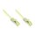 Connections RJ45 Patchkabel mit Cat. 7 Rohkabel und Rastnasenschutz, S/FTP, PiMF, halogenfrei, 500MHz, OFC, grau, 3m