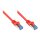 Connections Patchkabel mit Rastnasenschutz, Cat. 6A, S/FTP, PiMF, halogenfrei, 500MHz, rot, 2m