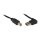 GoodConnections Anschlusskabel USB 2.0 EASY Stecker A gewinkelt an Stecker B, schwarz, 5m,
