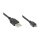 GoodConnections Anschlusskabel USB 2.0 Stecker A an Stecker Micro B, schwarz, 0,15m,