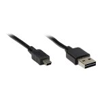 Connections Anschlusskabel USB 2.0 EASY Stecker A an Mini...