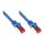 Connections Patchkabel mit Rastnasenschutz, Cat. 6, S/FTP, PiMF, PVC, 250MHz, blau, 0,25m
