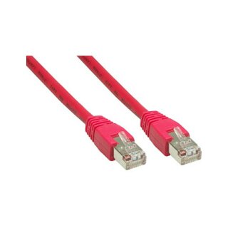 GoodConnections Patchkabel mit Rastnasenschutz, Cat. 6, S/FTP, PiMF, PVC, 250MHz, rot, 7,5m,