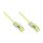 Connections RJ45 Patchkabel mit Cat. 7 Rohkabel und Rastnasenschutz, S/FTP, PiMF, halogenfrei, 500MHz, OFC, grau, 0,25m