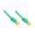 GoodConnections RJ45 Patchkabel mit Cat. 7 Rohkabel und Rastnasenschutz (), S/FTP, PiMF, halogenfrei, 500MHz, OFC, grün, 0,25m,