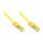 GoodConnections RJ45 Patchkabel mit Cat. 7 Rohkabel und Rastnasenschutz (), S/FTP, PiMF, halogenfrei, 500MHz, OFC, gelb, 2m,