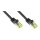 GoodConnections RJ45 Patchkabel mit Cat. 7 Rohkabel und Rastnasenschutz (), S/FTP, PiMF, halogenfrei, 500MHz, OFC, schwarz, 20m,