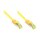GoodConnections RJ45 Patchkabel mit Cat. 7 Rohkabel und Rastnasenschutz (), S/FTP, PiMF, halogenfrei, 500MHz, OFC, gelb, 20m,