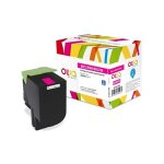 Toner kompatibel zu LEXMARK 80C0X30 magenta (4.000 S.)