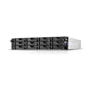 ASUSTOR AS6512RD+Rail 12 Bay NAS Intel ATOM C3538 Quad-Core 8GB DDR4 GbEx2 2.5 GbEx2 PCIe Gen3 by 8 x1 - 4 link USB 3.2 Gen 1x4