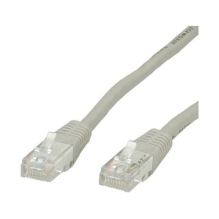 VALUE Patchkabel Kat.6 Class E UTP grau 0,5m