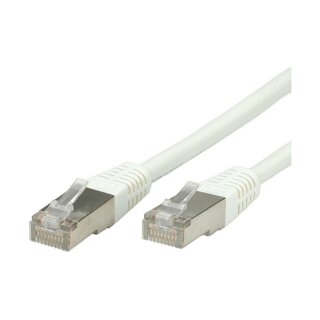 VALUE Patchkabel Kat.6 Class E S/FTP PiMF weiss 1,5m