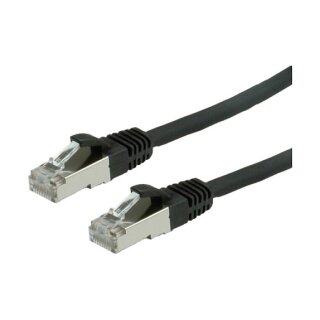 VALUE Patchkabel Kat.6 Class E S/FTP PiMF LSOH schwarz 7m