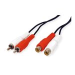 VALUE Cinch-Verlngerungskabel duplex ST/BU, 5 m