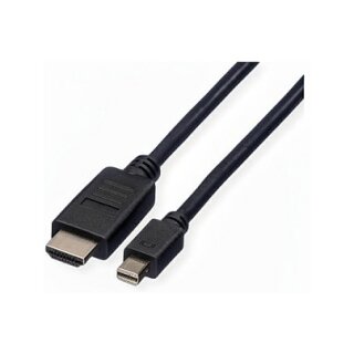 VALUE Mini DisplayPort Kabel, Mini DP-HDTV, ST/ST, schwarz, 4,5 m