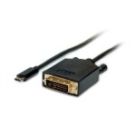 VALUE USB Typ C - DVI Adapterkabel, ST/ST, 1 m