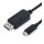 VALUE USB Typ C - DisplayPort Adapterkabel, v1.2, ST/ST, 1 m
