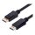 VALUE DisplayPort Kabel, v2.1, 16K, 80Gbit/s, DP ST - ST, schwarz, 1 m