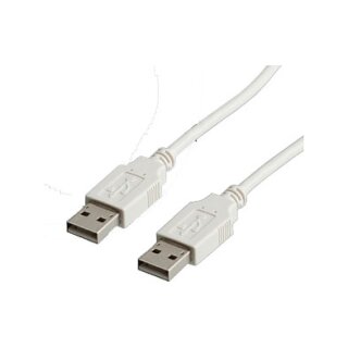 VALUE USB 2.0 Kabel, Typ A-A, wei, 1,8 m