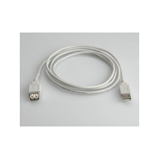 VALUE USB 2.0 Verlngerungskabel, Typ A-A, ST/BU, wei, 1,8 m