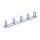 VALUE 19-Zoll-Frontplatte, 5 Kabelsen Typ C, Kabeldurchfhrung, grau