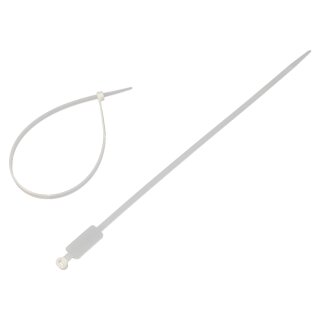 VALUE Kabelbinder 30cm 4,8mm Beschriftungsfeld 100 Stk.