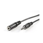 VALUE 3,5mm Verlngerungskabel ST / BU, schwarz, 10 m