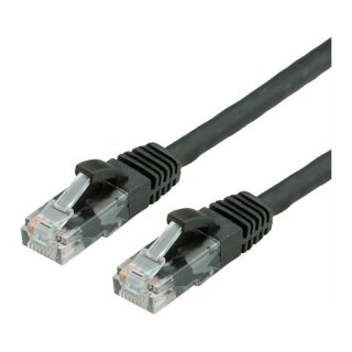 VALUE Patchkabel Cat.6A (Class EA) UTP, schwarz, 0,3 m