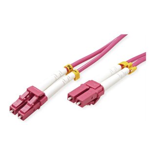 VALUE LWL-Kabel 50/125m OM4, LC/LC, violett, 7 m