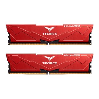 32GB Team Group T-Force Vulcan Desktop Memory rot - 32 GB, 6.000 MHz