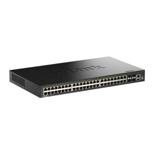 D-Link DGS-1530-52P/E 52-Port Smart Manag.PoE+ GB Sw. 4x10G