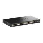 D-Link DGS-1530-52P/E 52-Port Smart Manag.PoE+ GB Sw. 4x10G