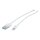 ROLINE USB 2.0 Sync- & Ladekabel mit 8pin-Konnektor, wei, 0,15 m