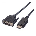 ROLINE DisplayPort Kabel DP ST - DVI ST, schwarz, 1,5 m