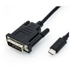 ROLINE USB Typ C - DVI Adapterkabel, ST/ST, 1 m