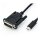 ROLINE USB Typ C - DVI Adapterkabel, ST/ST, 1 m